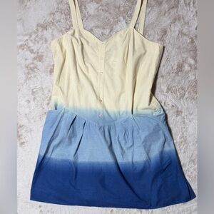 ASOS Curve Cream & Blue Ombre Mini Dress 18